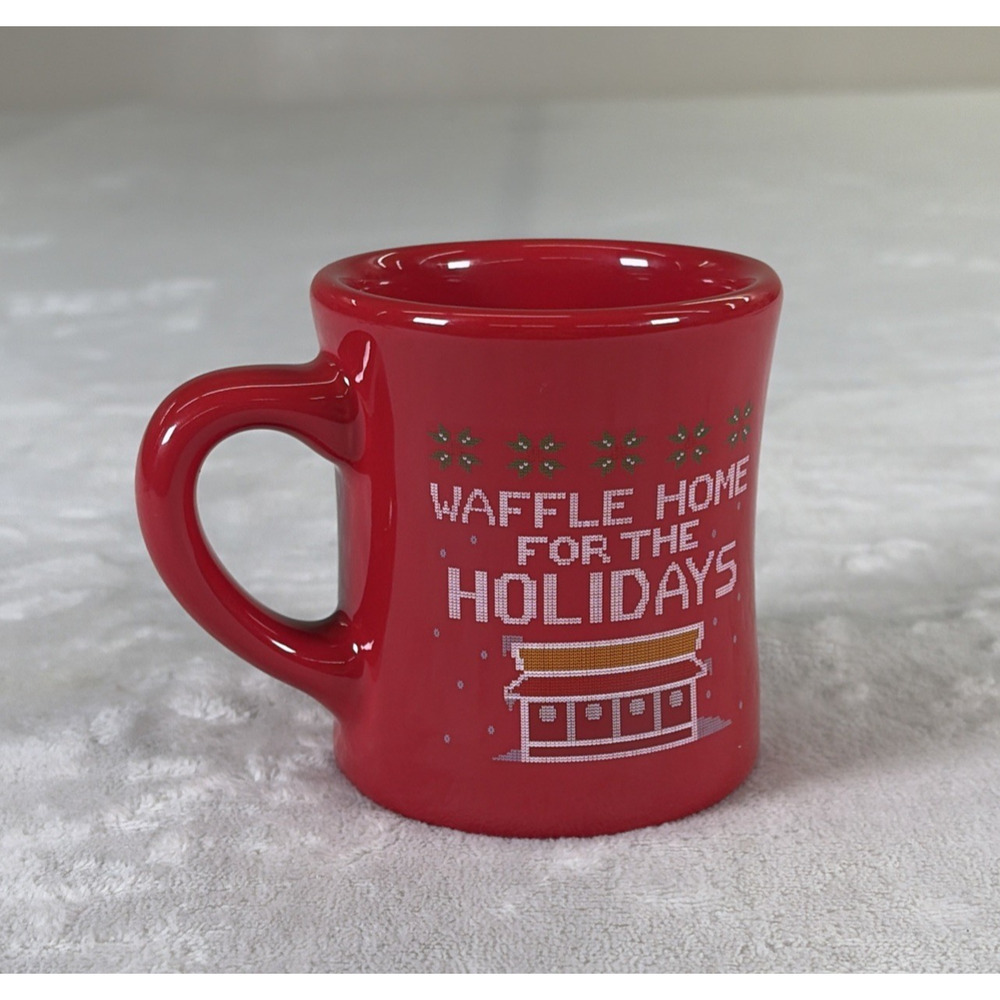 Waffle House Christmas Mug Red 2025 Waffle Home For The Holidays Bnfts Charity